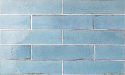 Equipe Tribeca Water Colour Голубой Полированный Настенный Керамогранит 6x24,6 см