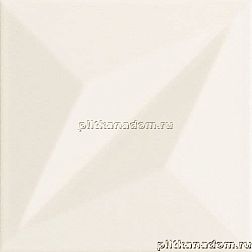 Tubadzin Colour 2018 White STR 1 Настенная плитка 14,8х14,8 см
