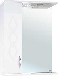 Зеркало-шкаф Bellezza Элеганс 55 L белое