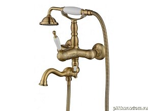 Aksy Bagno Prestigio 701 Cмеситель для ванной (излив не поворотный), бронза