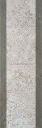 Serra Incanto 572 Grey Floral Dеcor Glossy Декор 30х90 см