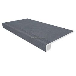 Estima Luna LN04 Black Черная Неполированная + Подступенок (14,5x120) Ступень 33х120 см