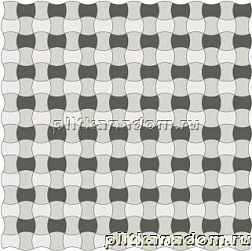 Ce.Si Butterfly Scacchiera Decoro B Rett Микс Матовая Ректифицированная Мозаика 2,5x5 30x30 см