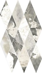 Italon Stellaris Dover Light Diamond Lux Серая Глянцевая Мозаика 28х48 см
