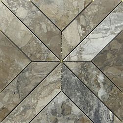 La faenza Oro TrapezeDecMixOrIll Коричневый Матовый Декор 29,73х29,73 см