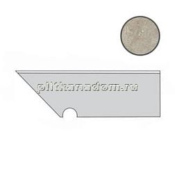 Atlas Concorde Aix Cendre Battiscopa Sag.Sx. (A0SP) Неглазурованный керамогранит 30х7,2 см