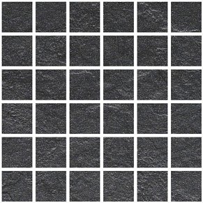 Seranit Riverstone Black Рельефная Мозаика 5х5 30х30 см