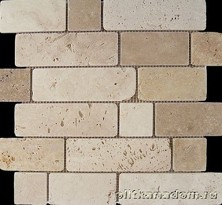 Dune Stone Mosaico Travertino Brick Мозаика 30,5x30,5