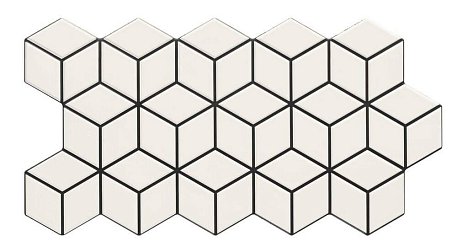 Realonda Ceramica Rhombus Snow Настенная плитка 51x26.5 см