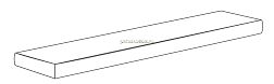 Gardenia Orchidea Just Life Gradone Ang. SX Grigio Ступень угловая левая 4x32x100 см