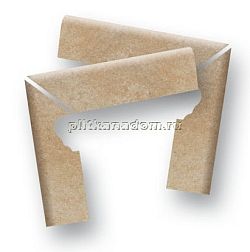 Stroeher Keraplatte Roccia 835 Sandos 9115 Плинтус ступени левый Длина стороны угла 29 см