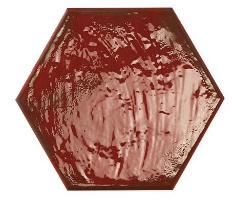 Prissmacer Rain Bordeaux Hex Красный Глянцевый Керамогранит 19,8х22,8 см
