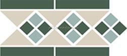 Top Cer Octagon New Border Lisbon with 1 strip (Tr.16, Dots 13+18, Strips 18) Бордюр 28х15 см