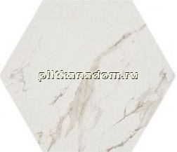 Casalgrande Padana Marmoker Statuario Oro Esagono Lucido Декор 51,9х30 см
