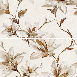 Azori Palladio Ivori Бежевое Матовое Панно 63x63 (из 2-х плиток) см