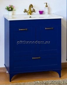 Sanflor Ванесса Тумба с раковиной напольный 75 (индиго)