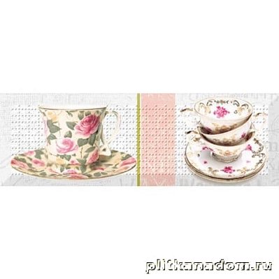 Absolut Keramika Tea Flowers AK1013 02 Декор 10x30