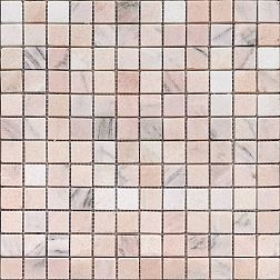 Caramelle Pietrine 7 мм Rosa Salmone Розовая Полированная Мозаика 29,8х29,8 (2,3х2,3) см