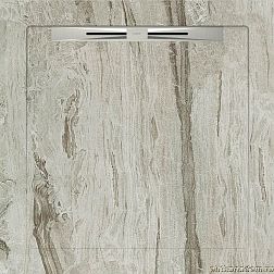Aquanit Slope Душевой поддон из керамогранита, цвет Misto Gri, 90х90