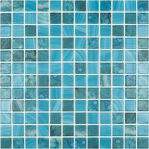Vidrepur Nature Sky №5707 (на сетке) Голубая Матовая Мозаика 31,7х31,7 (2,5x2,5)