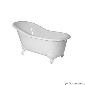 Magliezza Gracia WH Чугунная ванна (ножки белые), белый экран 170х76