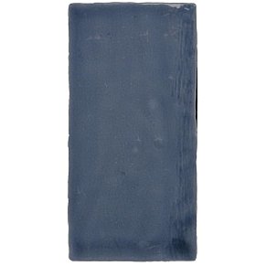 Monopole New Country Deep Blue Синяя Глянцевая Настенная плитка 7,5х15 см