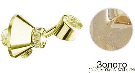 Webert Shower Set АС 0441 Настенный поворотный держатель для душа, золото