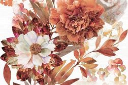 Absolut Keramika Aure Savage Мarron Flowers 02 Панно 30х45 (2 шт.) см