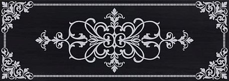 Nobilia Fortune Damasco Inserto Black-Silver Декор 25x70
