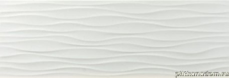 Ceracasa Nautilus Cool White Ondas Настенная плитка 25x73