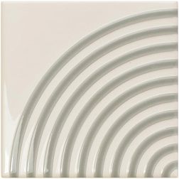 Wow Twister Twist Vapor Mint Grey Белая Глянцевая Настенная плитка 12,5x12,5 см