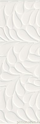 Плитка Meissen Moon Line, рельеф белый, 29x89 см