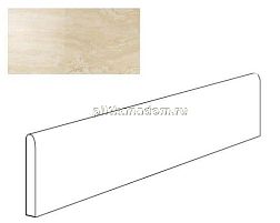 Atlas Concorde Marvel Pro Travertino Alabastrino Battiscopa Lapp. Плинтус 7,2x60 см