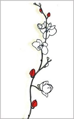 Кировская керамика Таурус Декор Цветок белый 1 25х40