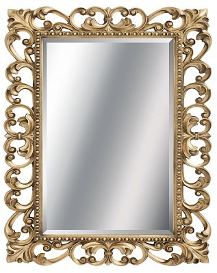 Tessoro Isabella Зеркало прямоугольное с фацетом TS-1076-B/L поталь бронза