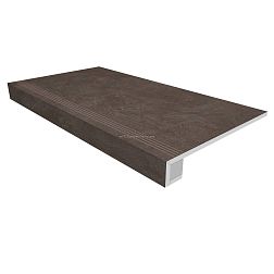 Ametis Spectrum SR07 Chocolate Коричневая Неполированная + Подступенок (14,5x120) Ступень 33х120 см