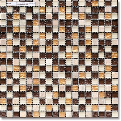 Bertini Mosaic Мозаика Миксы из стекла Chocolate-brown mix Мозаика 1,5х1,5 сетка 30,5х30,5