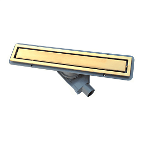 Душевой лоток Pestan Confluo Premium Gold Line 450, решетка нержавеющая сталь с золотым покрытием 24К 13100051