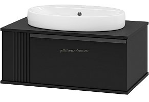 Brevita Savoy-80 Тумба подвесная 1 ящ. черная