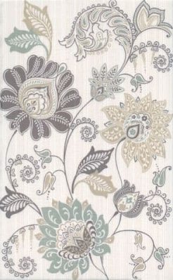 Керама Марацци Луиза 6234 Настенная плитка бежевый цветок 25х40