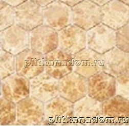 Caramelle Pietrine Hexagonal Emperador light MAT hex Мозаика 29,5x30,5х6 (1,8x3) см