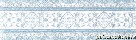 Gracia Ceramica Шамони 01 Бордюр голубой 25x7,5