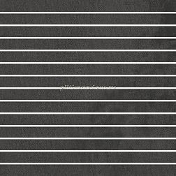Iris Ceramica Camp Mosaico List. Canvas Black Мозаика 2,1х30 30x30 см