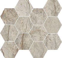 RHS Ceramiche (Rondine group) Canova J88877 Oxford Grey Lapp Мозаика 35х37 см