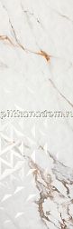 Porcelanite Dos Firenze 1219 Calacatta Gold Rel Geo Rett Настенная плитка 40x120 см