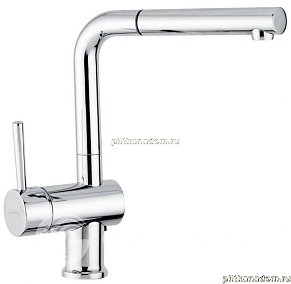 Emmevi Rubinetterie Piper 45066 Смеситель кухонный с вынимающимся изливом (хром)