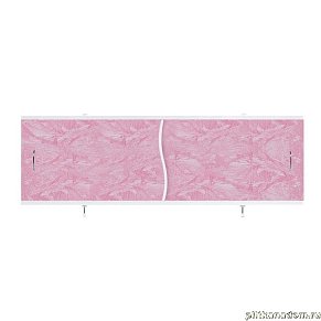 Alavann Премьер Экран для ванн 1,7 м, розовый мороз (37)