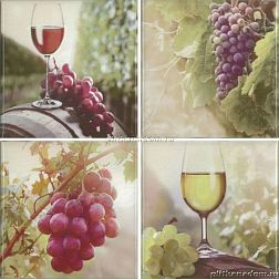 Absolut Keramika Raisin Set B Декор 10х10 (4 шт.) см