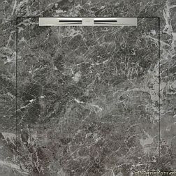 Aquanit Slope Душевой поддон из керамогранита, цвет Fiori di Pesca Gri, 80х80