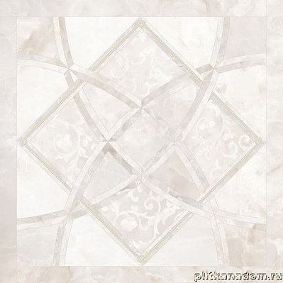 Versace Emote Onice Bianco Intarsio Декор 78x78 см